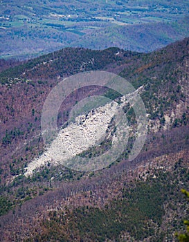 A view the Rock Formation called â€œThe Devilâ€™s Marble Yardâ€Â